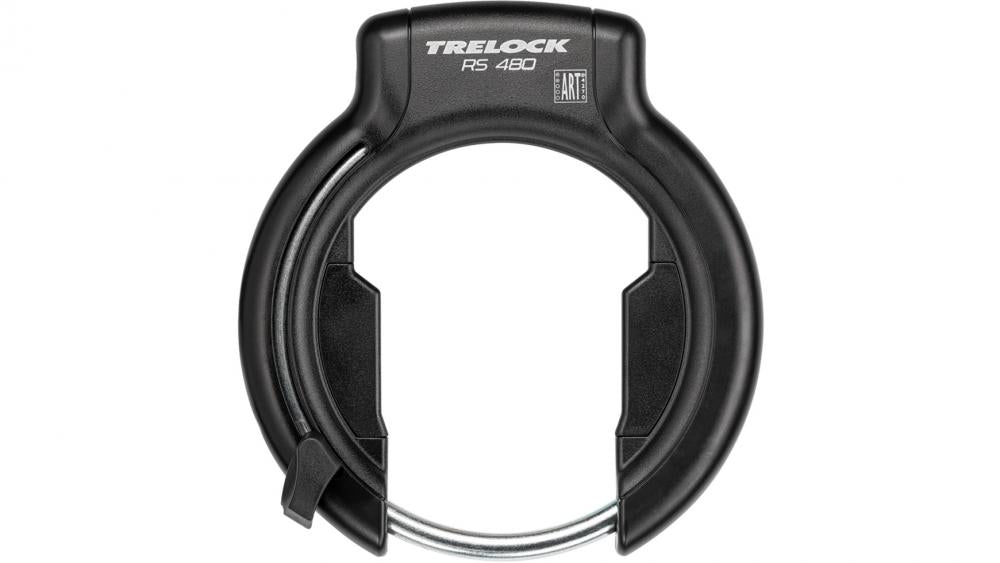 TRELOCK Rahmenschloss RS 480 NAZ XL – Fahrradschloss mit breitem Durchlauf und hohem Diebstahlschutz.
