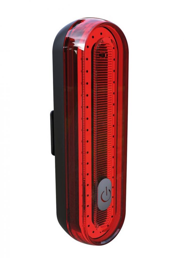 Büchel LED-Akku-Rücklicht Micro Lens COB, StopTech, 710 mAh, USB-C, StVZO, Sattelstütze, Helligkeitssensor