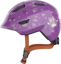 Abus Kinderhelm Smiley 3.0 purple star M 50-55 cm mit Eulen- und Sternenmuster