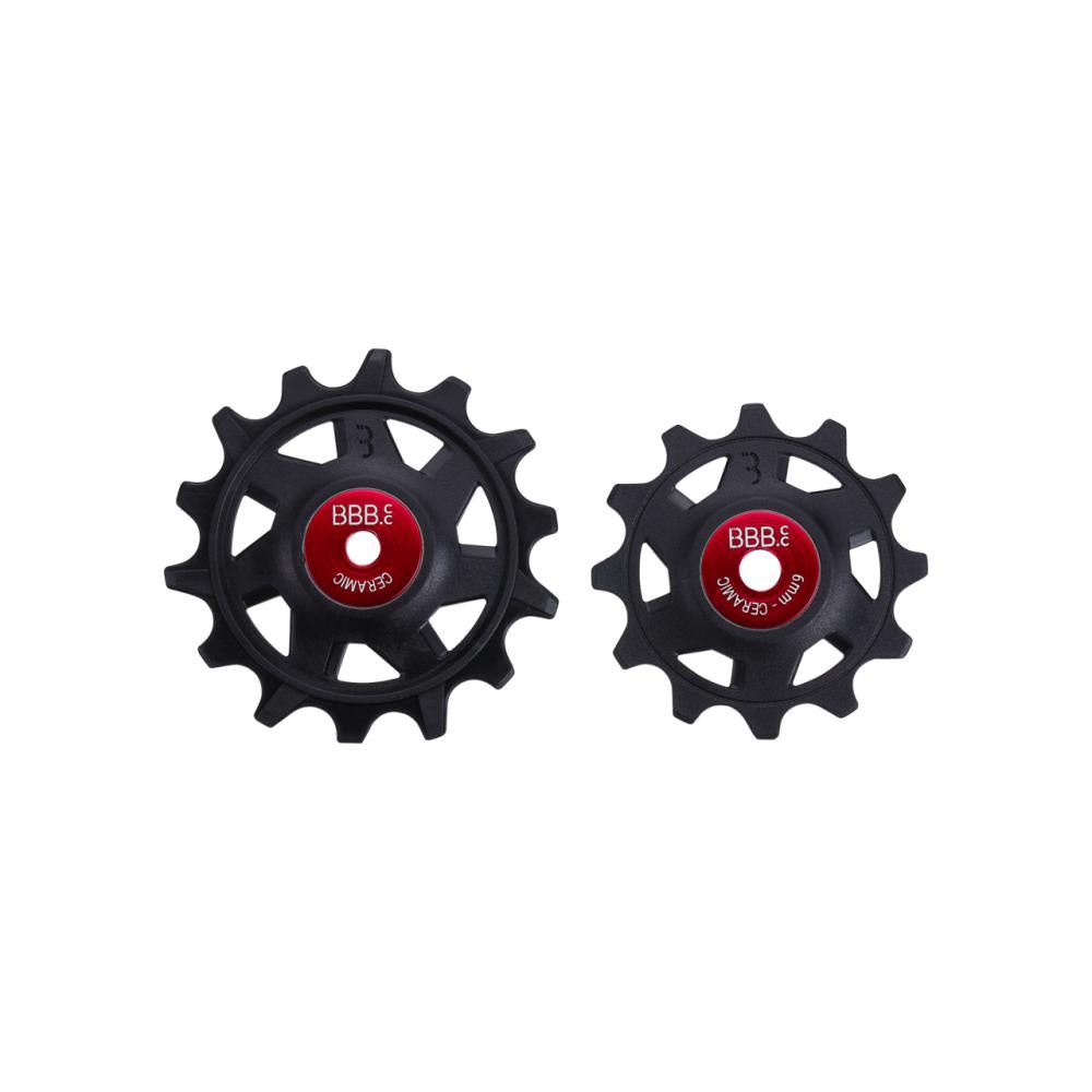 BBB Cycling Schaltungsrädchen RollerBoys 12T-14Z Ceramic 12T-14T schwarz - leichgängige, präzise Schaltperformance