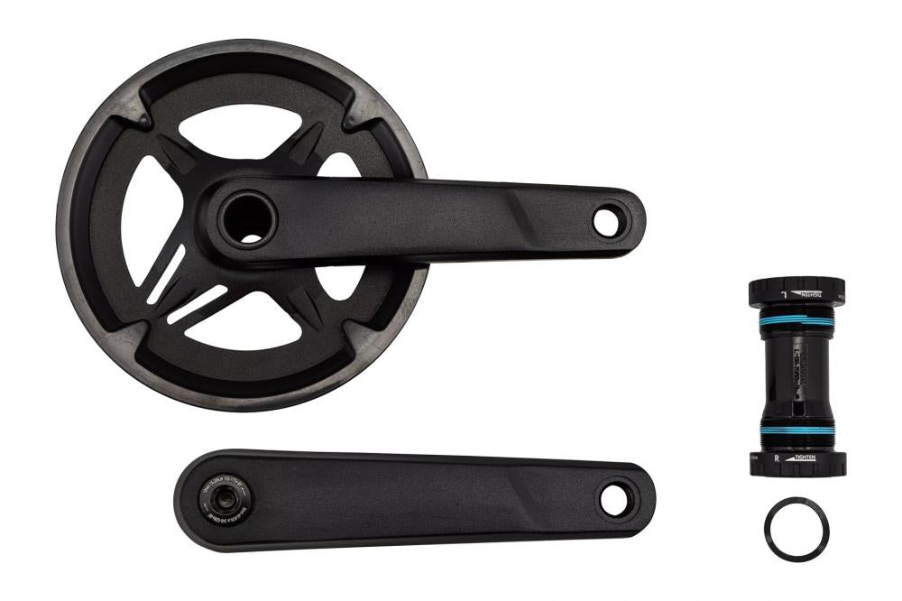 SAMOX Kurbelgarnitur 165mm 1x11-fach 40T mit Innenlager - Aluminium Crankset BSA 24mm