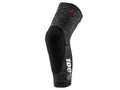 100% Teratec knee guards S Grey Heather / Black - leichter Trail-Knieschoner mit Level-1-Schutz