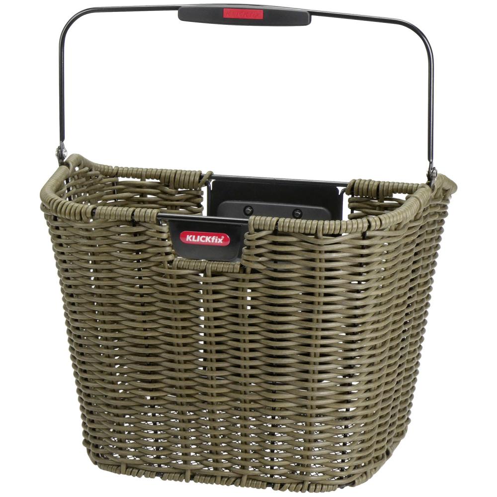 KLICKfix Fahrradkorb Structura Retro olive 25x34x27 cm