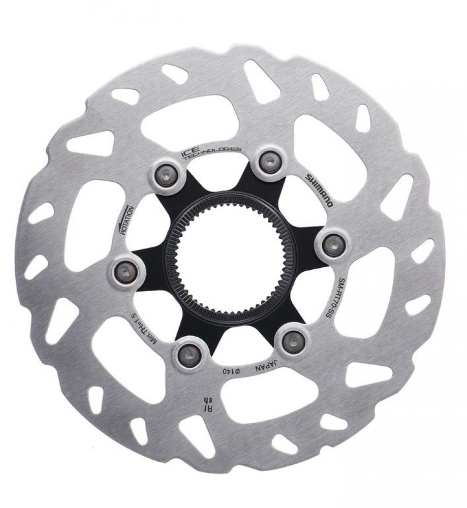 SHIMANO Bremsscheibe SM-RT70 140mm CL Bremsscheibe - Center-Lock Ausführung für Scheibenbremsen