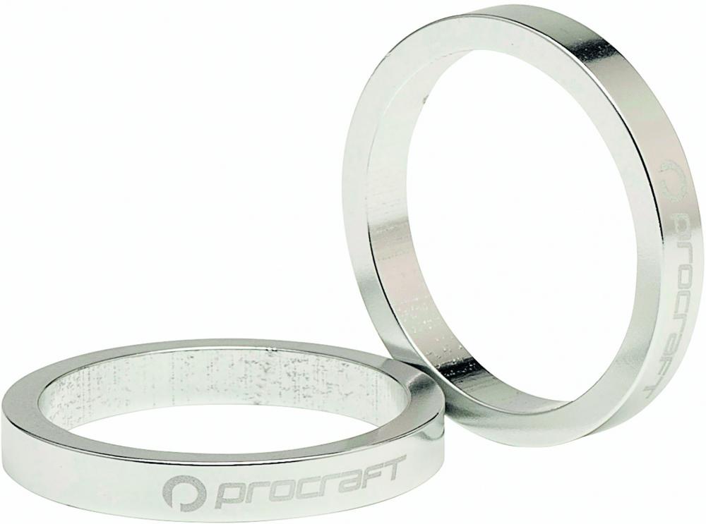 Procraft Ahead Spacer Alu 1 1/8 5 mm 1 1/8 Zoll silber - präzise Lenker-Feineinstellung