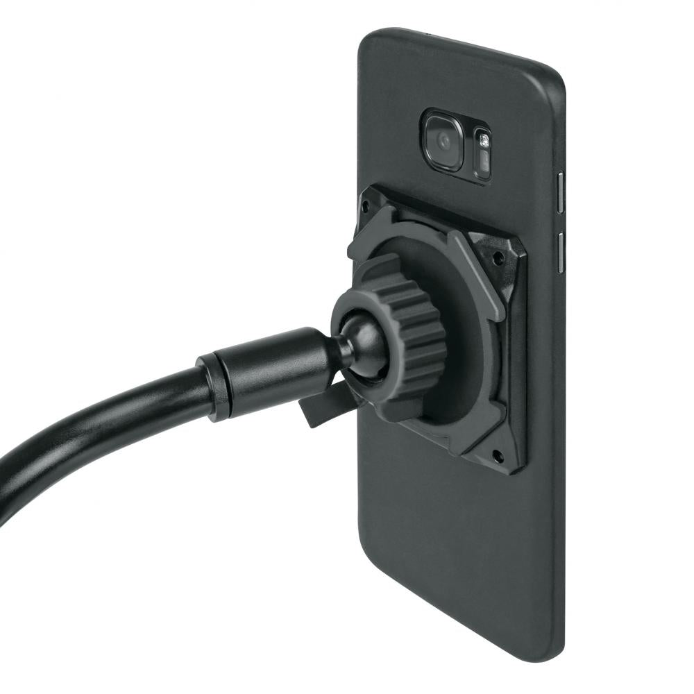 SKS COMPIT FLEXX Smartphone-Halterung flexible Handyhalterung mit Flexarm und Saugnapf für alle glatten Oberflächen, ideal für Auto, Küche und Arbeitsplatz