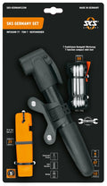 SKS GERMANY Set: INFUSION TT Minipumpe, TOM 7 Multitool, 3 LEVERMEN Reifenheber, ideal für Fahrradtouren, kompakt und leicht, für alle Ventilarten, max. 6 bar
