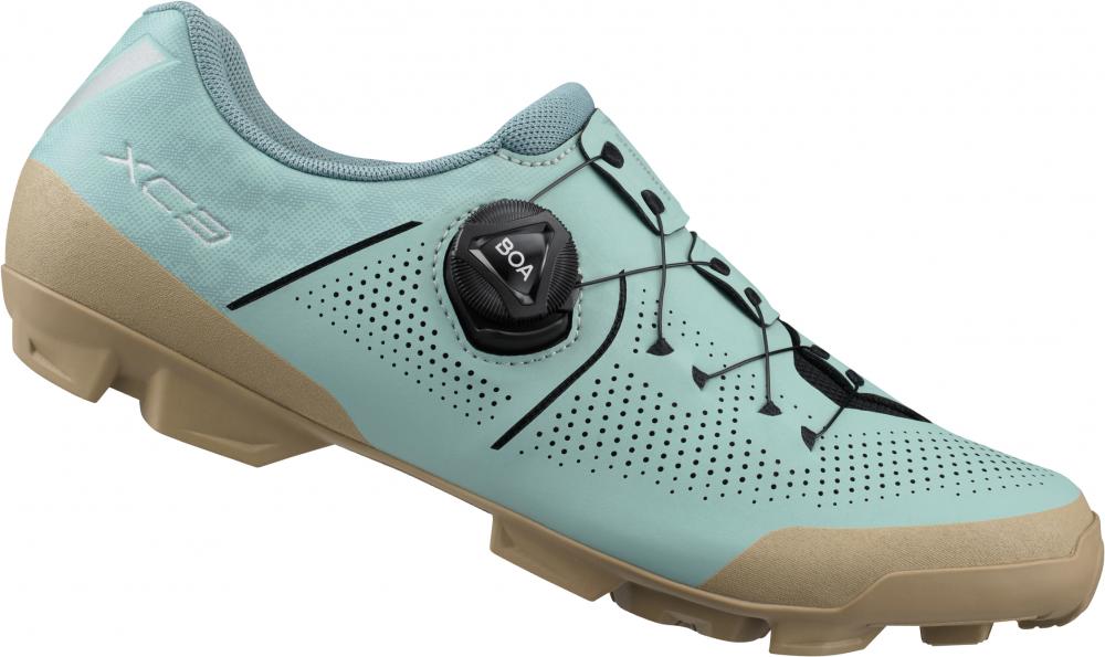 SHIMANO Fahrradschuhe XC302W Damen MTB SPD Größe 37 Blau - frauenspezifischer XC-Schuh
