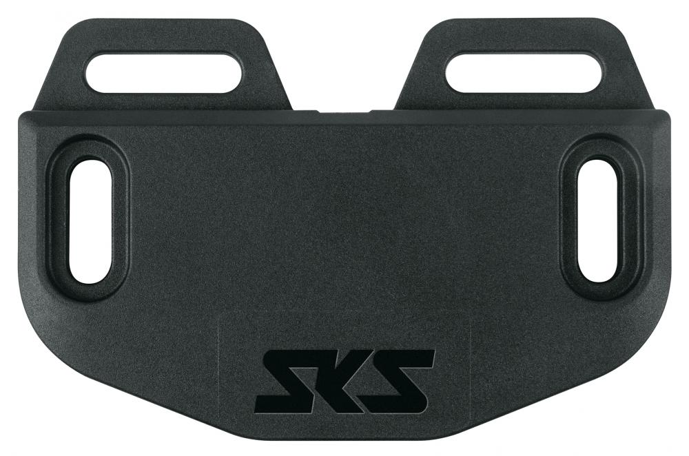 SKS VELODETECT+ AirTag-Halterung für unauffällige und spritzwassergeschützte Montage am Fahrradrahmen, inklusive Sicherheitsschrauben und Adapter für Zubehörbefestigung