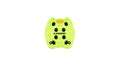 Look Trail Grip Pad 4er Pack lime - rutschfeste Ersatz-Griffeinlagen für MTB-Pedale, kompatibel mit Look Trail Roc und Trail Fusion