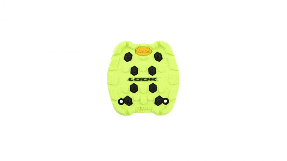 Look Trail Grip Pad 4er Pack lime - rutschfeste Ersatz-Griffeinlagen für MTB-Pedale, kompatibel mit Look Trail Roc und Trail Fusion