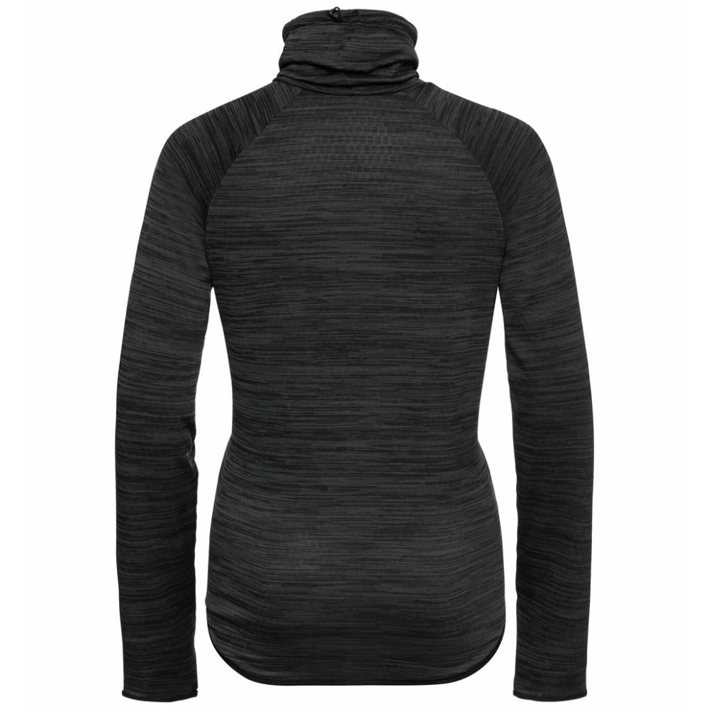 Odlo Women Mid Layer Run Easy, black melange, M