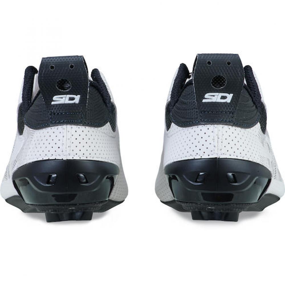 Sidi ROAD Tri-Sixty white 42.5 Weiß - leichter Triathlon-Rennradschuh mit Carbonsohle