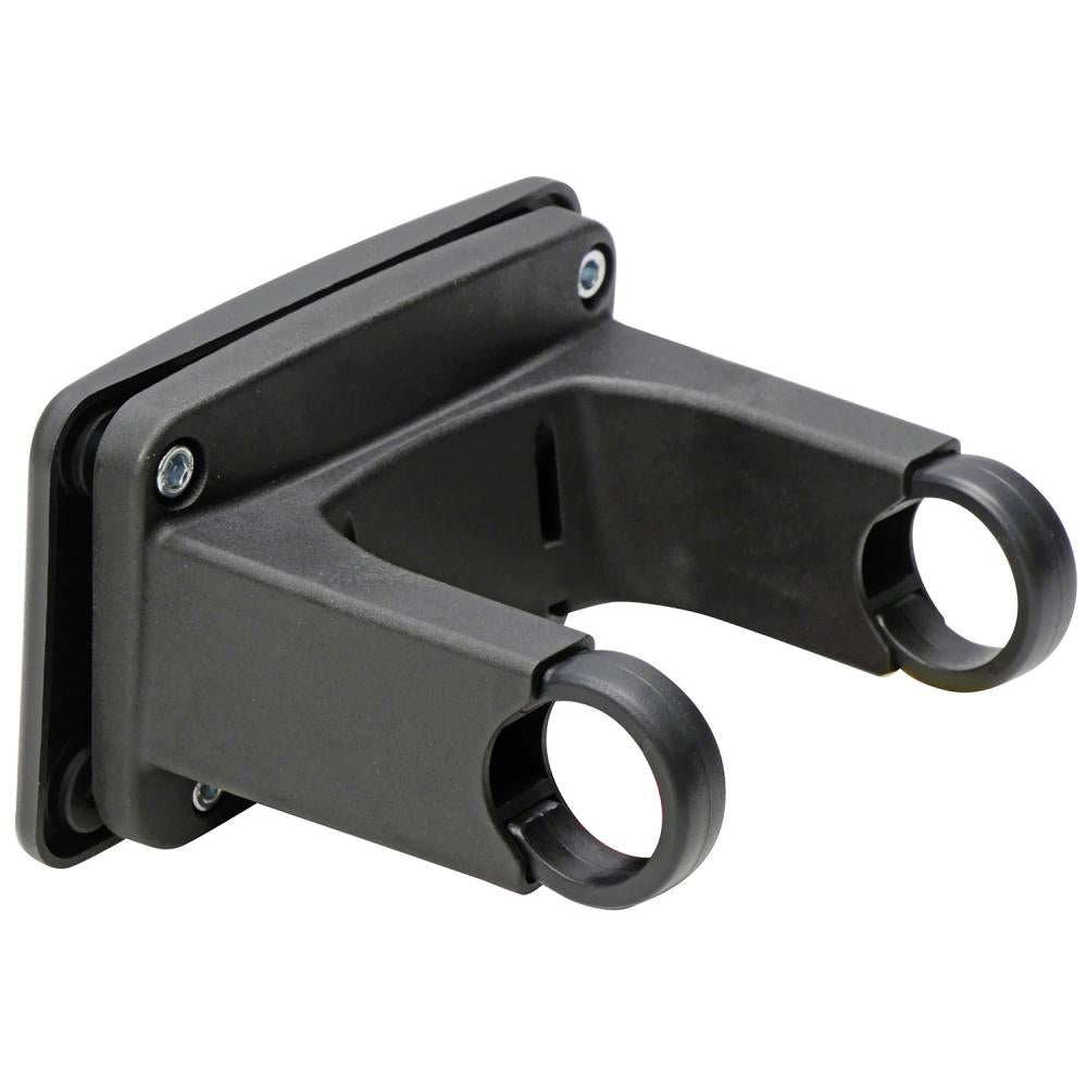 KLICKfix schwarze Lenkerhalterung für Fahrradkörbe, passend für Ø 22-26mm Lenker.