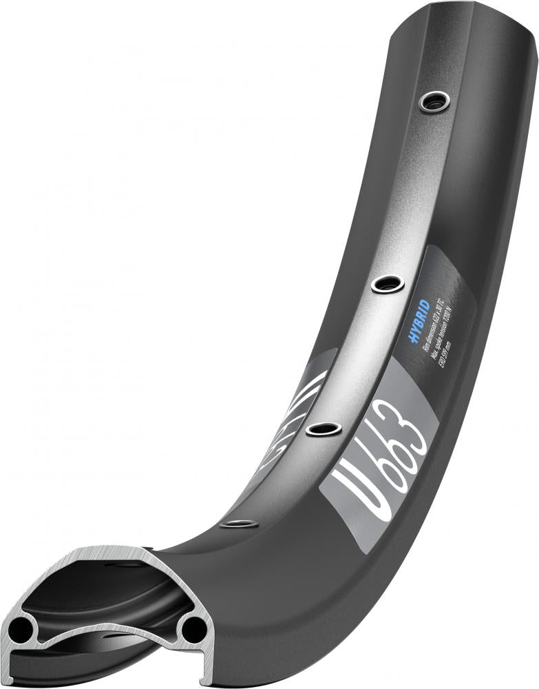 DT Swiss Felge Hybrid U 663 26" 32 Loch Schwarz - robuste E-Bike-Felge für hohe Lasten