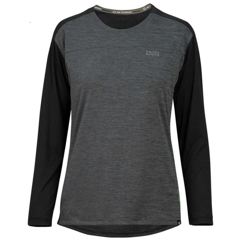 IXS Sports Division iXS Flow X Women longsleeve 42 black/graphite - atmungsaktives Bike-Jersey