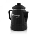 Petromax Perkomax Perkolator PER-9-S 1,3L Schwarz Kaffeebereiter für 9 Tassen, emaillierter Stahl, geeignet für alle Herdarten & Lagerfeuer Perfekter Outdoor-Kaffeegenuss