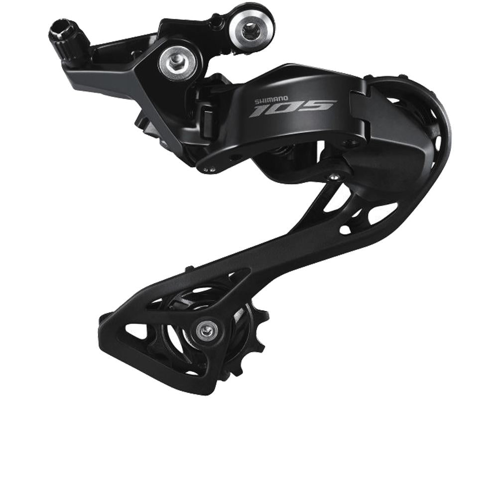 SHIMANO 105 RD-R7100 12-fach Schaltwerk in Schwarz.