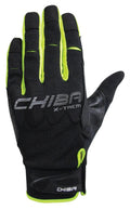 CHIBA Via Ferrata Absolut - Radhandschuhe XXL schwarz/neongelb, Touchfinger, Knöchelschutz