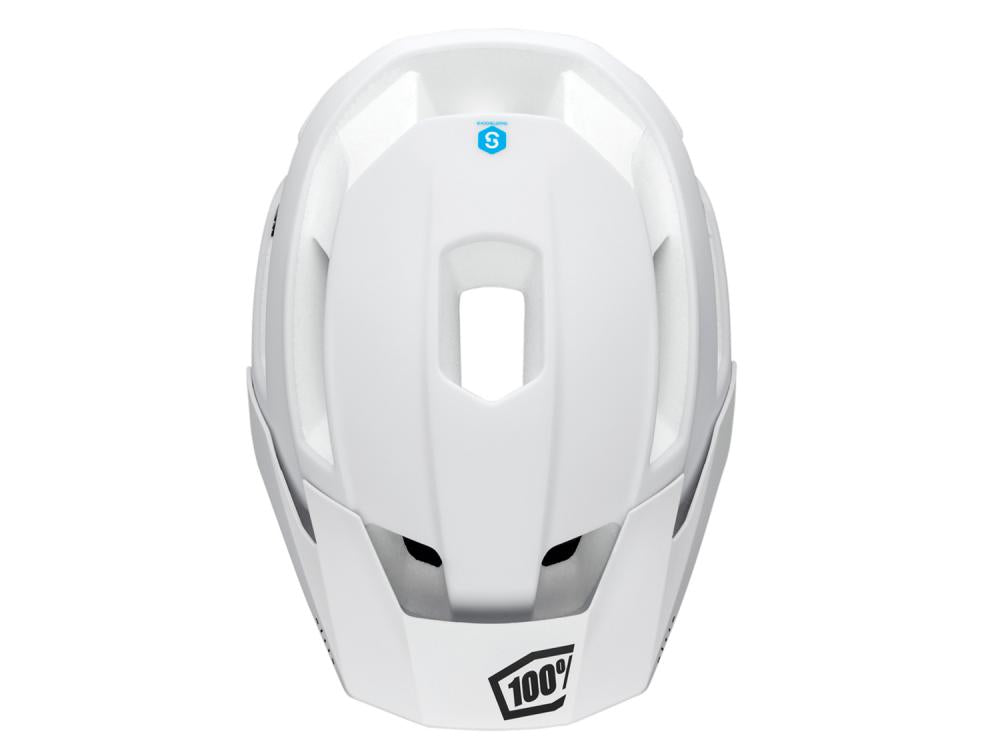 100% Altis helmet L/XL white - sicherer, gut belüfteter Trail-Helm mit Smartshock