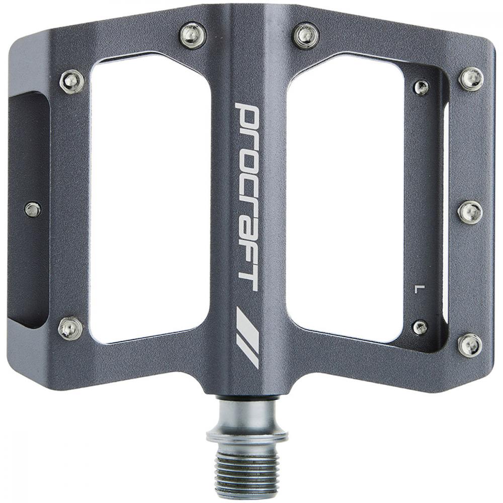 Procraft Pedale Small Grip Advanced CNC 93 x 94 mm Grau - maximaler Grip für kleine Füße