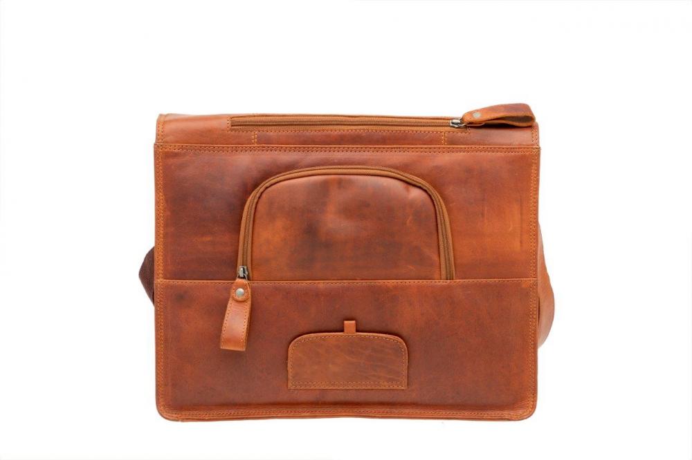 New Looxs Radtasche Fellini Leather Cognac 15 Zoll - elegante Business-Bike-Tasche