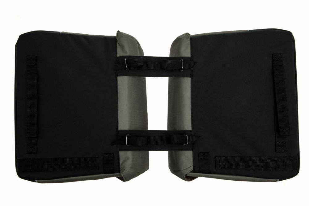 New Looxs Doppelpacktasche Oslo Joli Black/Green 37L Black - viel Stauraum für Alltag & Tour
