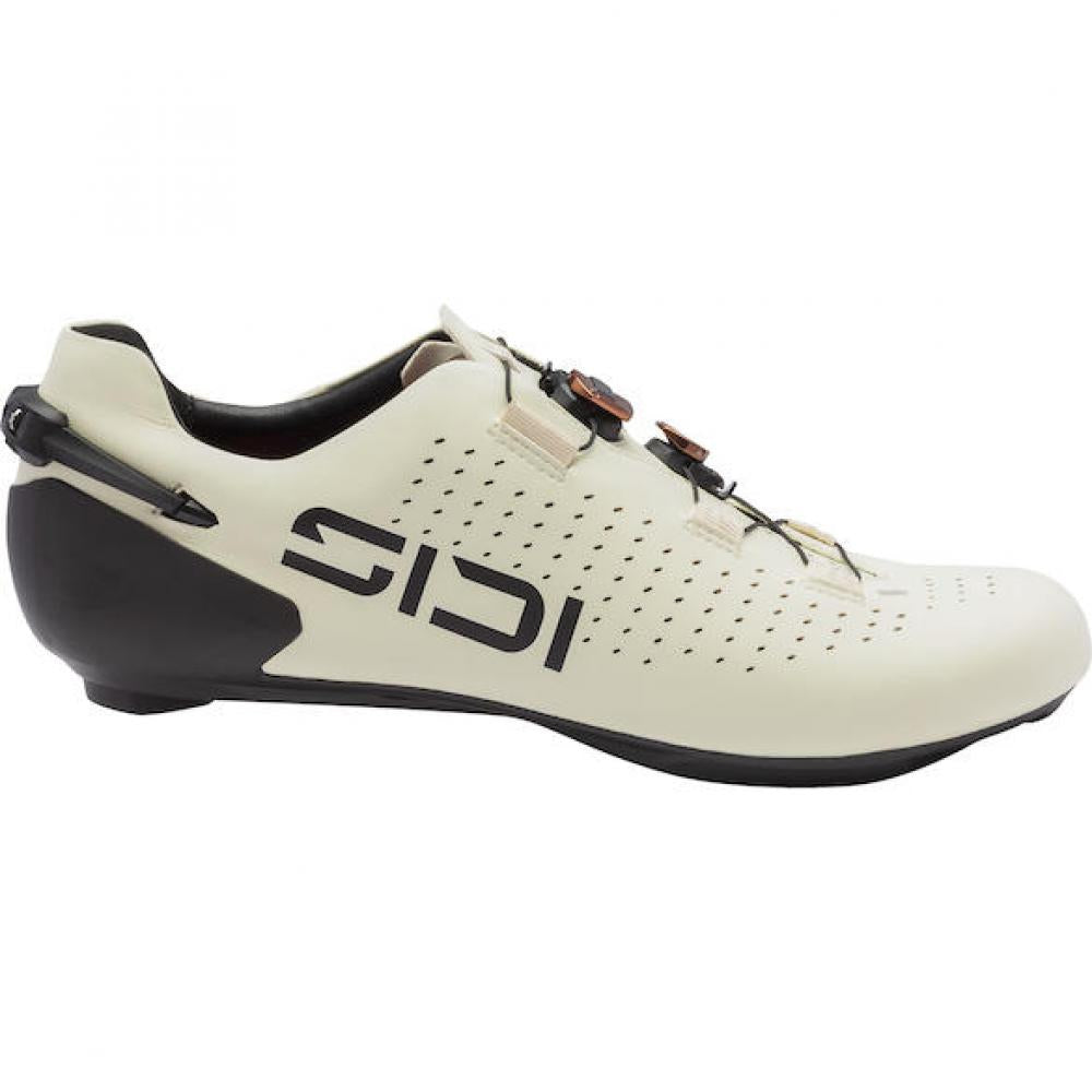 Sidi ROAD SHOT 3 ivory 46 Beige - ultrasteifer Rennradschuh mit DUO-FIT Carbonsohle