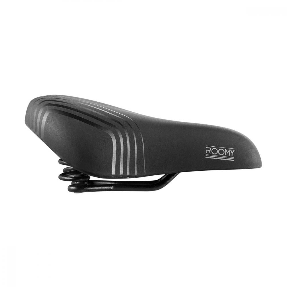Selle Royal Roomy Moderate Unisex Fahrradsattel schwarz, gefedert für Komfort.