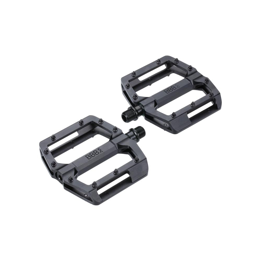 BBB Cycling BBB Pedale Enigma 100x100 mm schwarz - leichtes Plattformpedal mit Grip