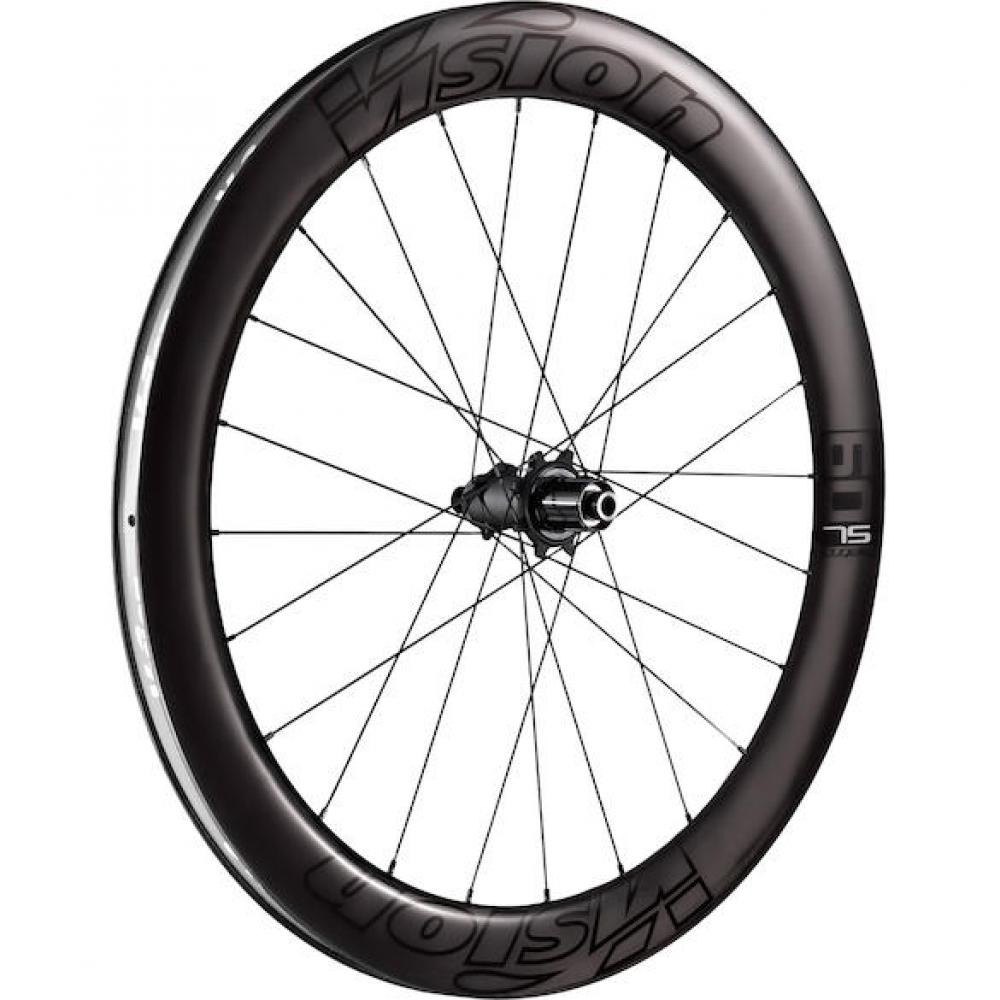 Vision Laufradsatz Metron 60 SL Disc 622x21x60 mm Schwarz - Aero-Performance für Rennrad & Triathlon