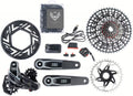 SRAM XO AXS Eagle Transmission E-MTB Antriebskomplettset: Schaltwerk, Kassette, Kurbel, Kette, Shifter, Akku und Ladegerät.