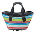 Bunt gestreifte Racktime AGNETHA 2.0 Einkaufstasche Sweet Candy, 15L, Snapit 2.0 kompatibel.