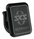 SKS USC-Clip eckig mit SKS Logo, schwarz, Kunststoff, Gummi, Unterlaufstrebenclip für Velo 55 Schutzbleche, Ersatzteil für sichere Befestigung und Halt