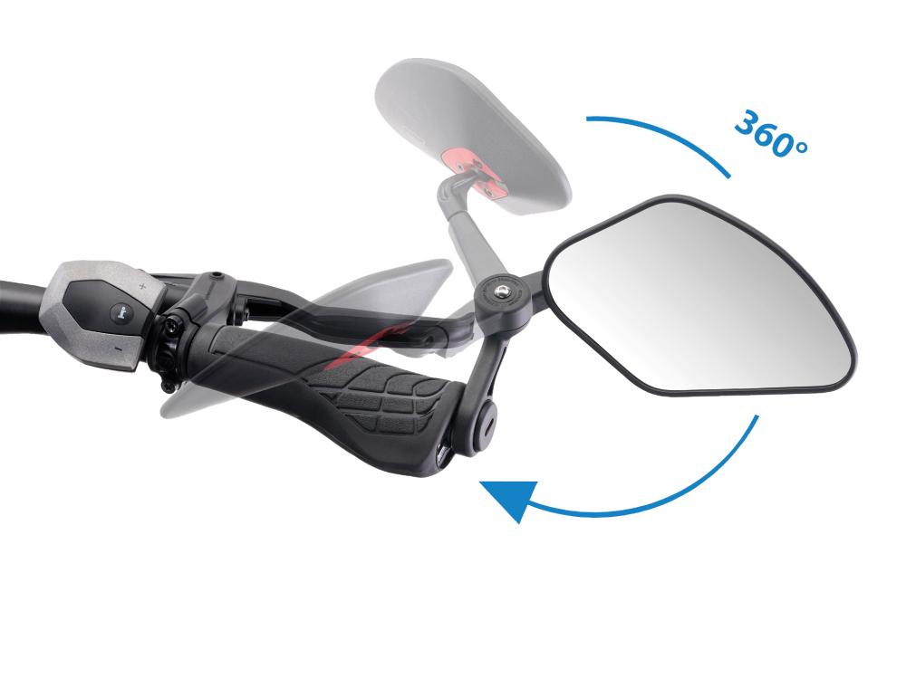 Krampe Fahrradspiegel KF Sport Typ B rechts Innenklemmung schwarz
