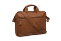 New Looxs Radtasche Luko Leather Cognac 15 Zoll - elegante Bike-Office-Tasche