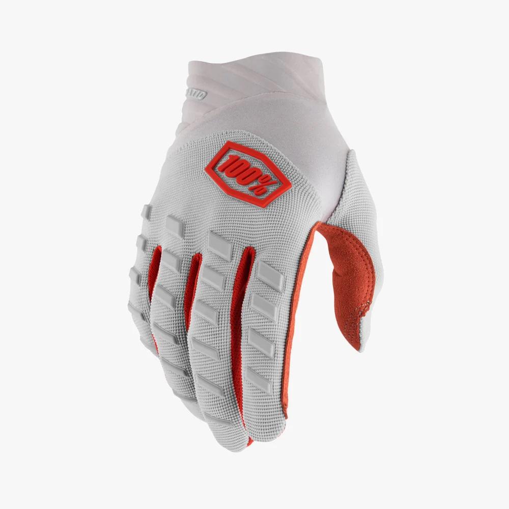 100% Airmatic Gloves S silver - robuster MTB-Handschuh mit hohem Tragekomfort
