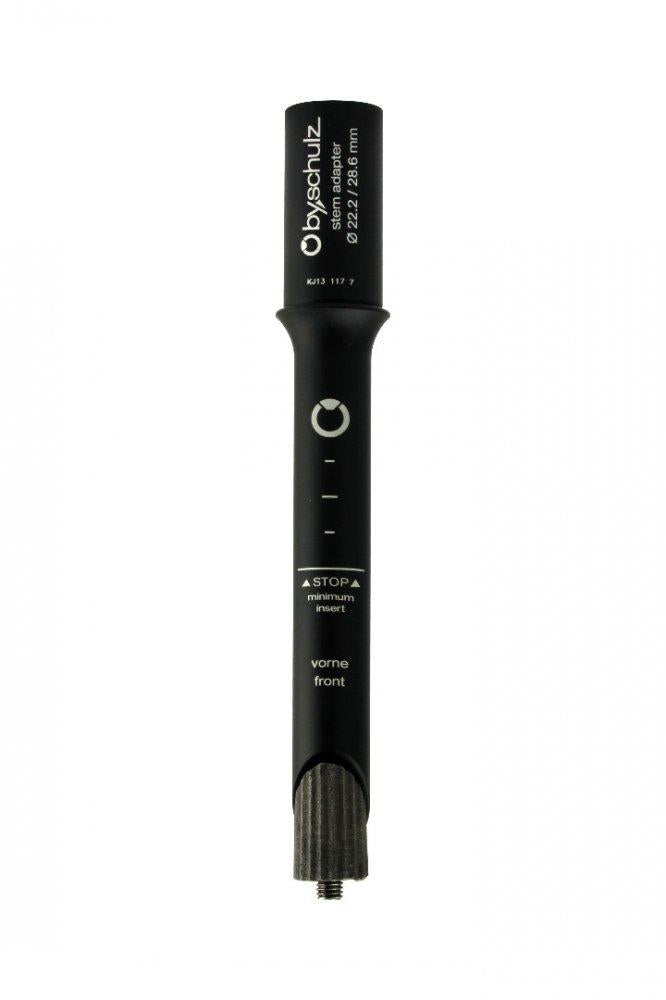 by.schulz A-Head Adapter Quill 1 Zoll - 70 mm Höhenverstellung Schwarz