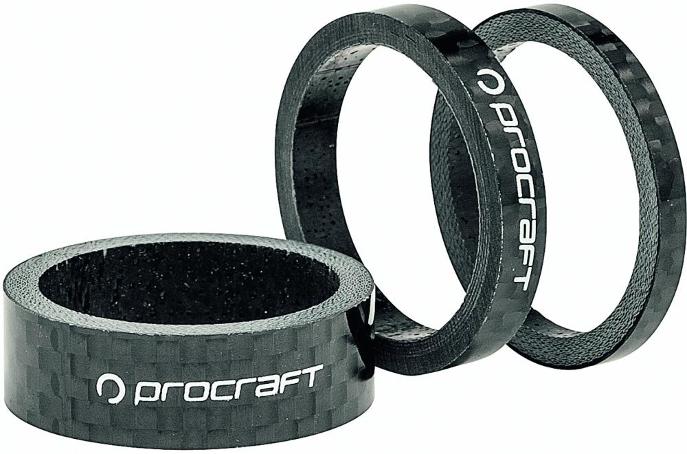 Procraft Spacer Carbon 1 1/8 Zoll Set - Ahead Spacer 3, 5, 10 mm