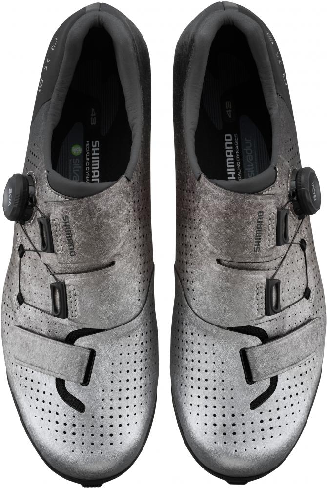 SHIMANO RX801 Gravel SPD Fahrradschuhe - Herren/Damen, Größe 39, Silber