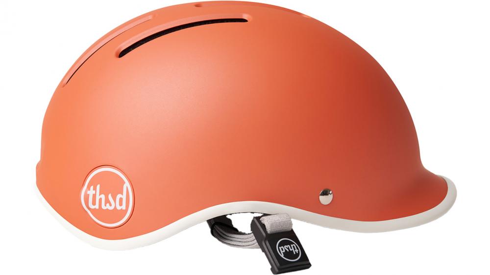 Thousand Heritage 2.0 Apricot Crush L Fahrradhelm 59-62 cm - Retro Design, Belüftung, Magnetverschluss, vegan Lederdetails, CPSC/EN1078 zertifiziert