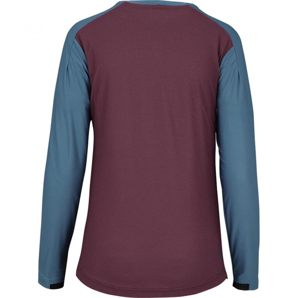 IXS Sports Division iXS Flow XTG Women's Long Sleeve Henley 38 Raisin / Marine - wetterfestes Trail-Shirt