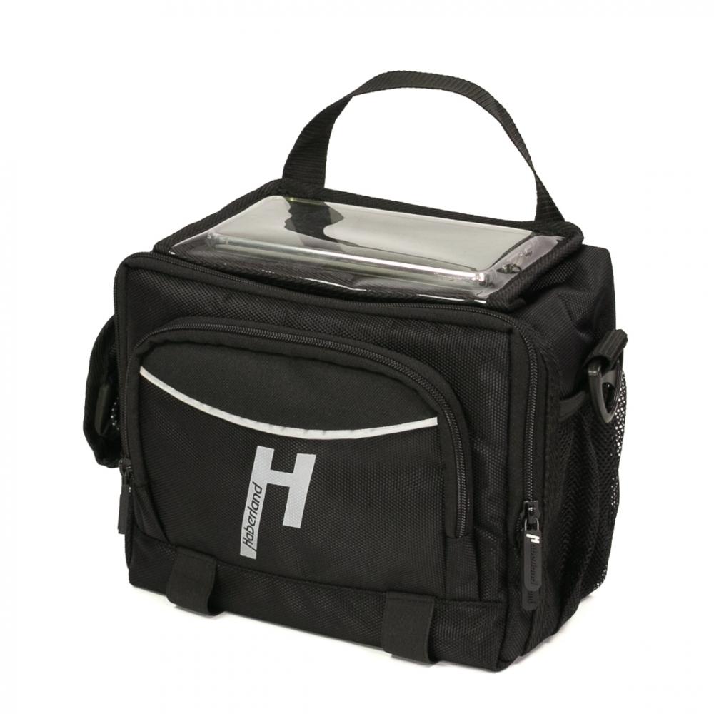 Haberland Lenkertasche 6l Bottle schwarz - praktische E-Bike-Lenkerlösung mit KLICKfix