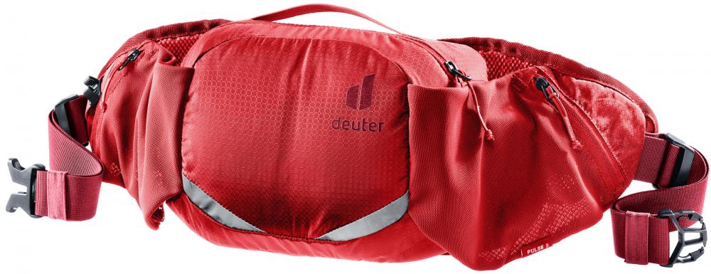 Deuter Pulse 3 Bauchtasche 3L cherry-masala - Leichtgewicht-Hüfttasche für Radfahren & Gravel