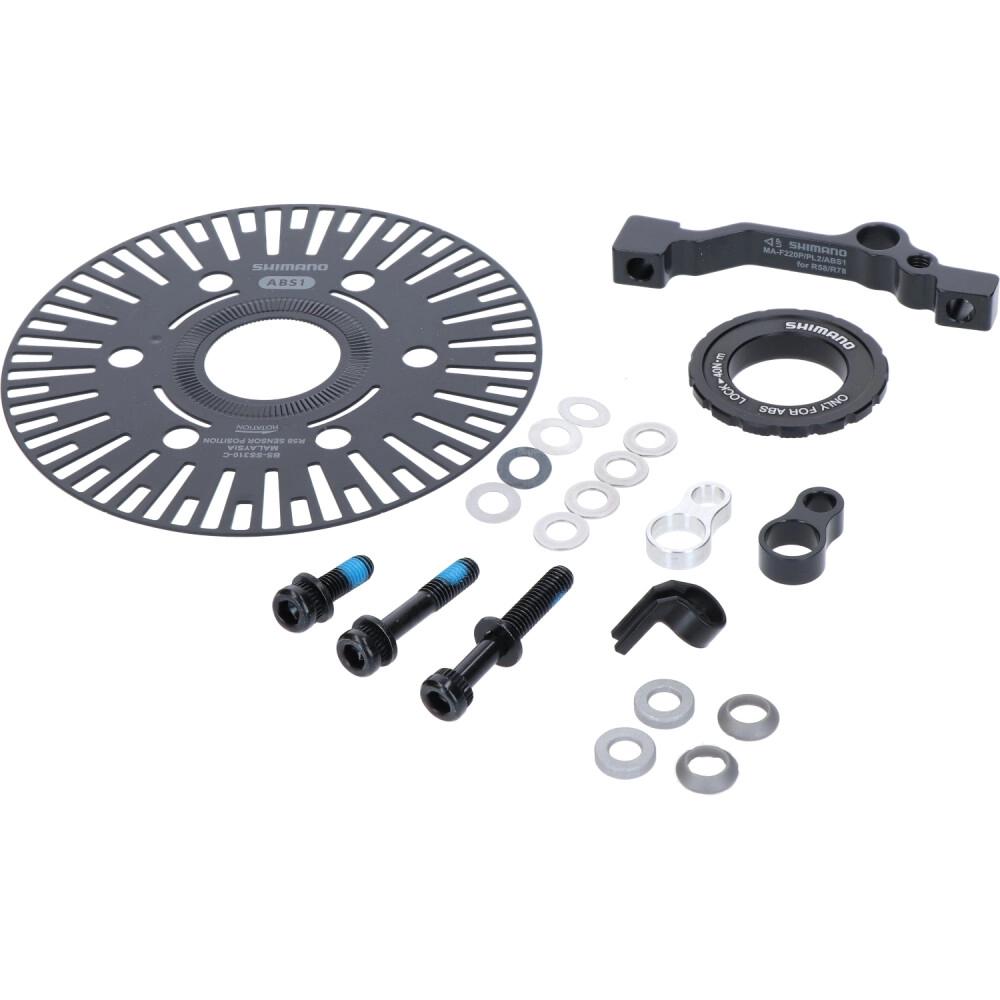 Shimano Bosch ABS Sensorscheibe + Halterungs-Set BS-SS310-C1 Center Lock 160 auf 180 mm