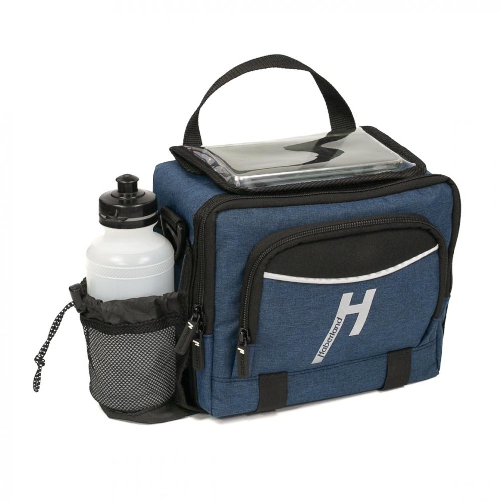 Haberland Lenkertasche 6l Bottle blau - praktische E-Bike-Lenkertasche mit KLICKfix