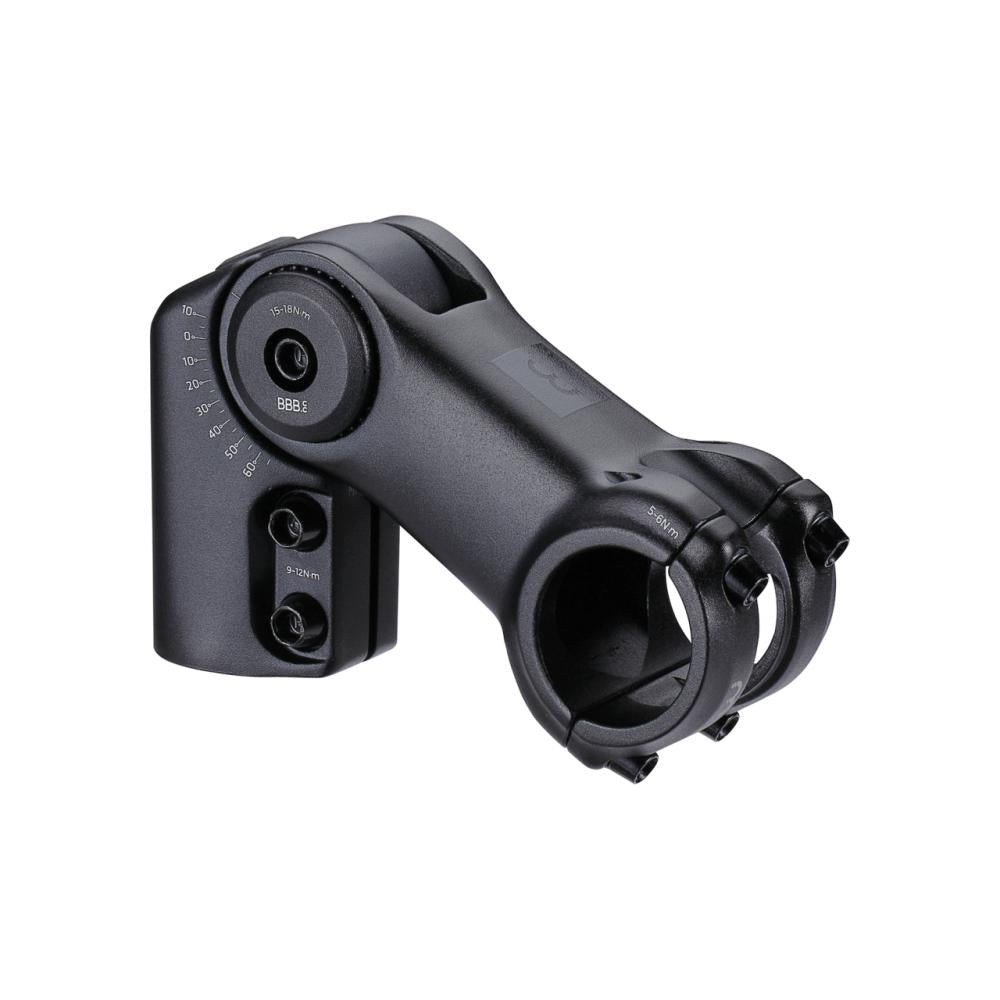 BBB Cycling BBB Vorbau einstellbar HighFix 31.8 31 schwarz - flexibler verstellbarer Vorbau
