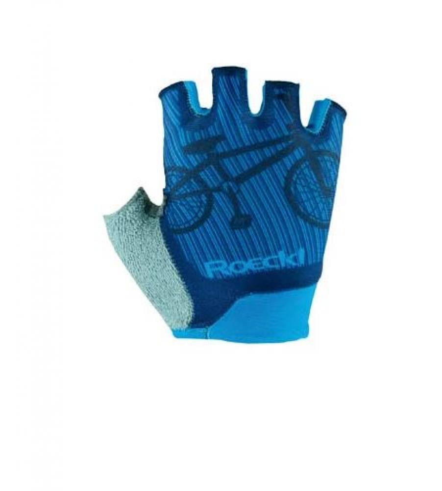Roeckl Sports Juniors Bike Fingerhandschuhe Trapani (blueprint) Größe 6