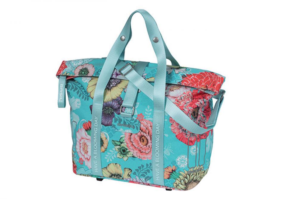 Basil Schultertasche Bloom Field sky blue MIK-KF-HOOK 29x15x28 cm 11l - FahrradTasche