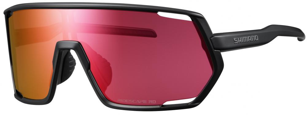 SHIMANO TECHNIUM MATTE BLACK RIDESCAPE RD Brille - robustes Vollranddesign für Strasse und Offroad